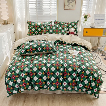 91家纺网 家纺一手货源 找家纺 （总）梦家居 2023春季新品小清新系列3-全棉四件套