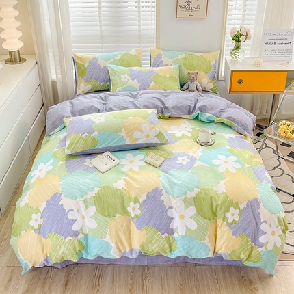 91家纺网 家纺一手货源 找家纺 （总）梦家居 2023春季新品小清新系列3-全棉四件套