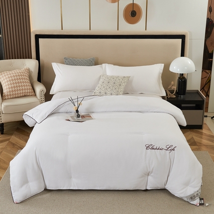 （总）畅畅家纺 2023新款洛卡棉手工订花桑蚕丝被子被芯冬被春秋被夏被