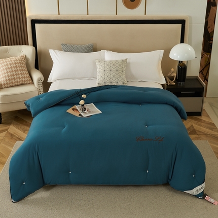 91家纺网 家纺一手货源 找家纺 （总）畅畅家纺 2023新款洛卡棉手工订花桑蚕丝被子被芯冬被春秋被夏被