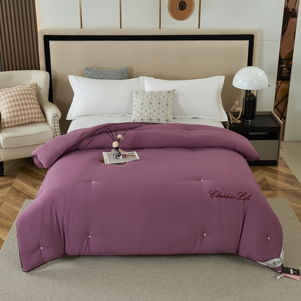 91家纺网 家纺一手货源 找家纺 （总）畅畅家纺 2023新款洛卡棉手工订花桑蚕丝被子被芯冬被春秋被夏被