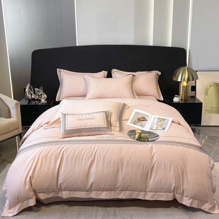 91家纺网 家纺一手货源 找家纺 （总）安妮 2023新款提花刺绣四件套-缇娜夫人