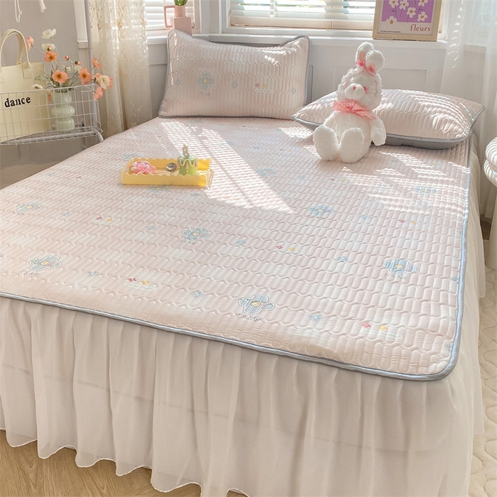 91家纺网 家纺一手货源 找家纺 安妮 2023新款提花刺绣四件套-缇娜夫人 缇娜夫人-粉