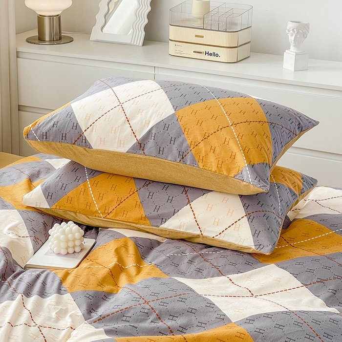 91家纺网 家纺一手货源 找家纺 梦家居 2023春季新品小清新系列3-全棉单被套 时光