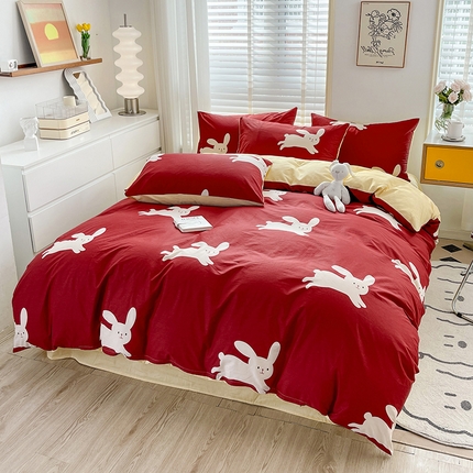 91家纺网 家纺一手货源 找家纺 （总）梦家居 2023春季新品小清新系列3-全棉单被套