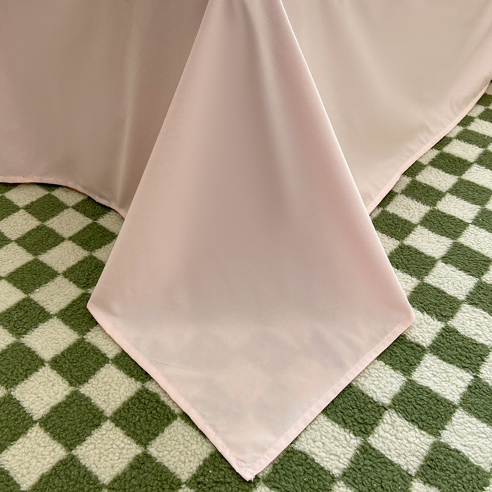 91家纺网 家纺一手货源 找家纺 慕澄 2023新款高克重小清新华夫格毛巾绣系列四件套 小花-白+粉