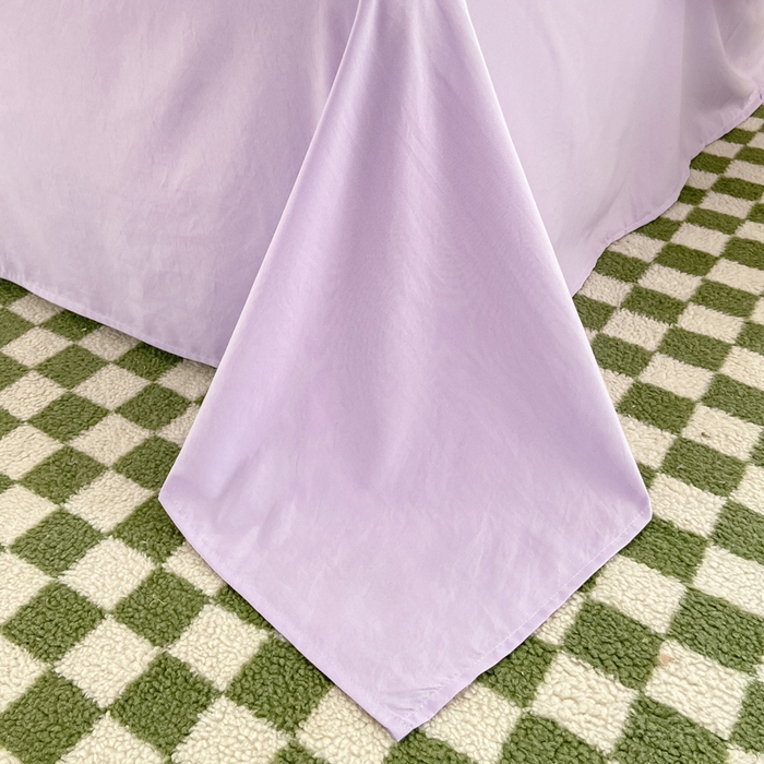 91家纺网 家纺一手货源 找家纺 慕澄 2023新款高克重小清新华夫格毛巾绣系列四件套 小花-黄+紫