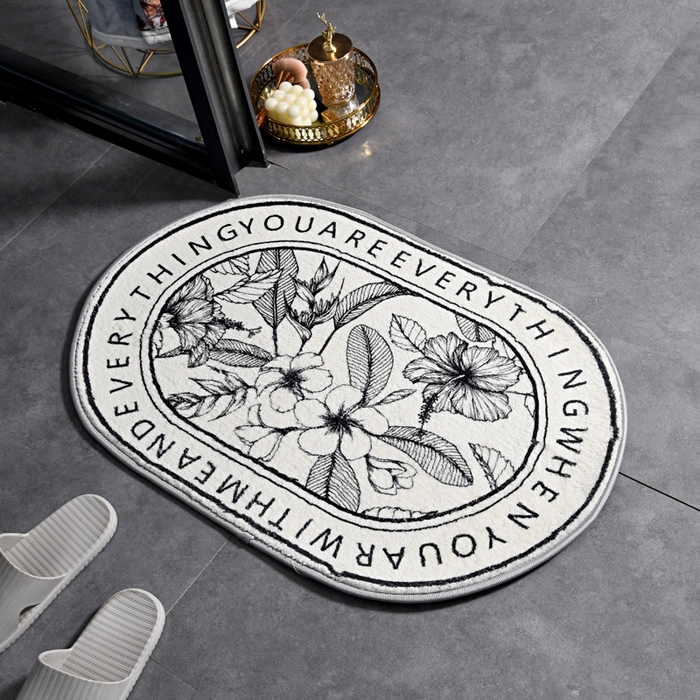 91家纺网 家纺一手货源 找家纺 （总）爵仕 2025新款高端仿羊绒浴室地毯吸水地垫门垫(可定制)