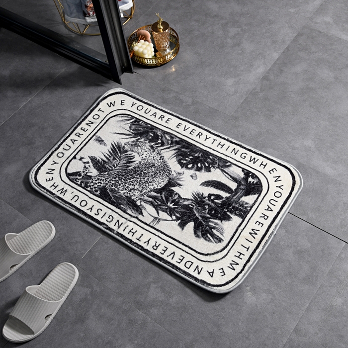 91家纺网 家纺一手货源 找家纺 （总）爵仕 2025新款高端仿羊绒浴室地毯吸水地垫门垫(可定制)