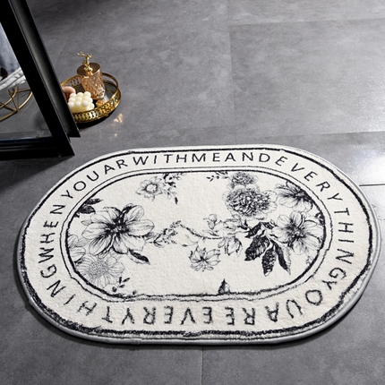 91家纺网 家纺一手货源 找家纺 （总）爵仕 2025新款高端仿羊绒浴室地毯吸水地垫门垫(可定制)