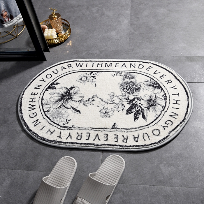 91家纺网 家纺一手货源 找家纺 （总）爵仕 2025新款高端仿羊绒浴室地毯吸水地垫门垫(可定制)