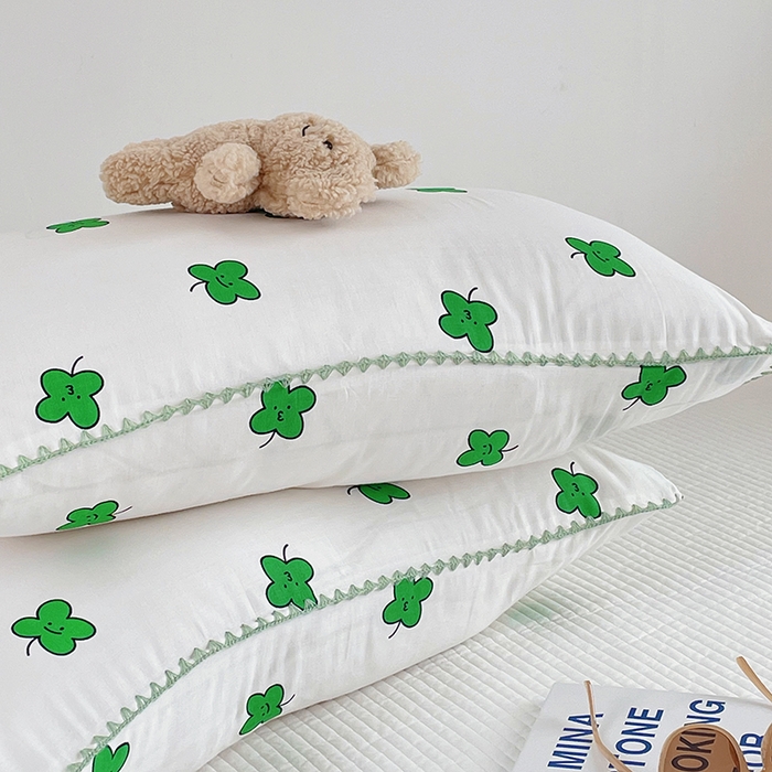 91家纺网 家纺一手货源 找家纺 洋铭区 2023新款双层纱枕套 天然氧吧1