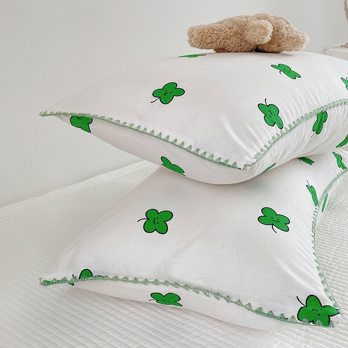 91家纺网 家纺一手货源 找家纺 洋铭区 2023新款双层纱枕套 天然氧吧1