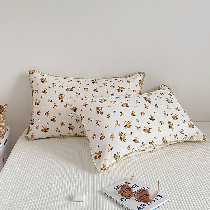 91家纺网 家纺一手货源 找家纺 洋铭区 2023新款双层纱枕套 碎花情人1