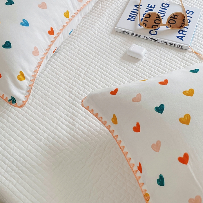 91家纺网 家纺一手货源 找家纺 洋铭区 2023新款双层纱枕套 甜心宝贝1