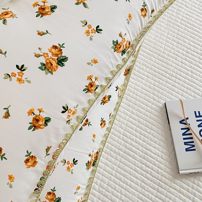 91家纺网 家纺一手货源 找家纺 洋铭区 2023新款双层纱枕套 碎花情人1