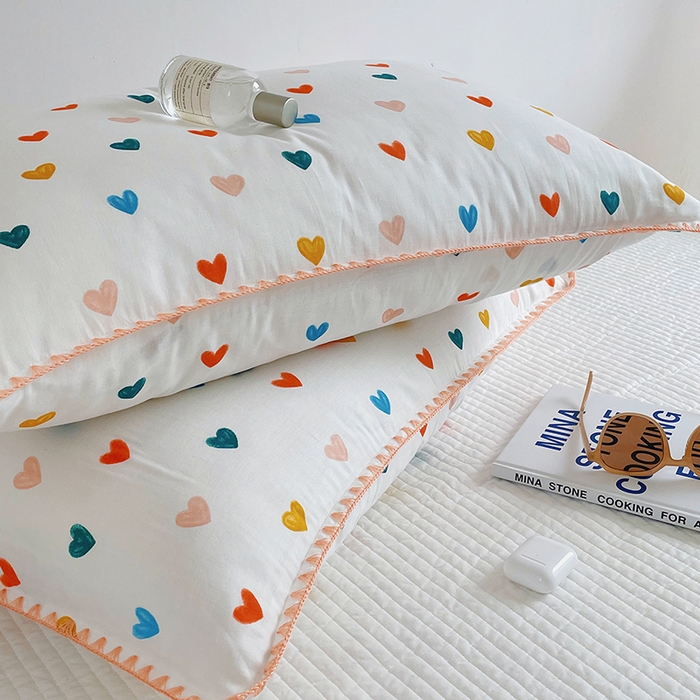 91家纺网 家纺一手货源 找家纺 洋铭区 2023新款双层纱枕套 甜心宝贝1