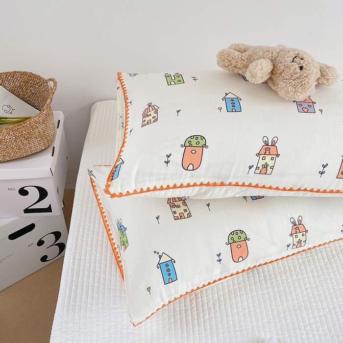 91家纺网 家纺一手货源 找家纺 洋铭区 2023新款双层纱枕套 童话世界1