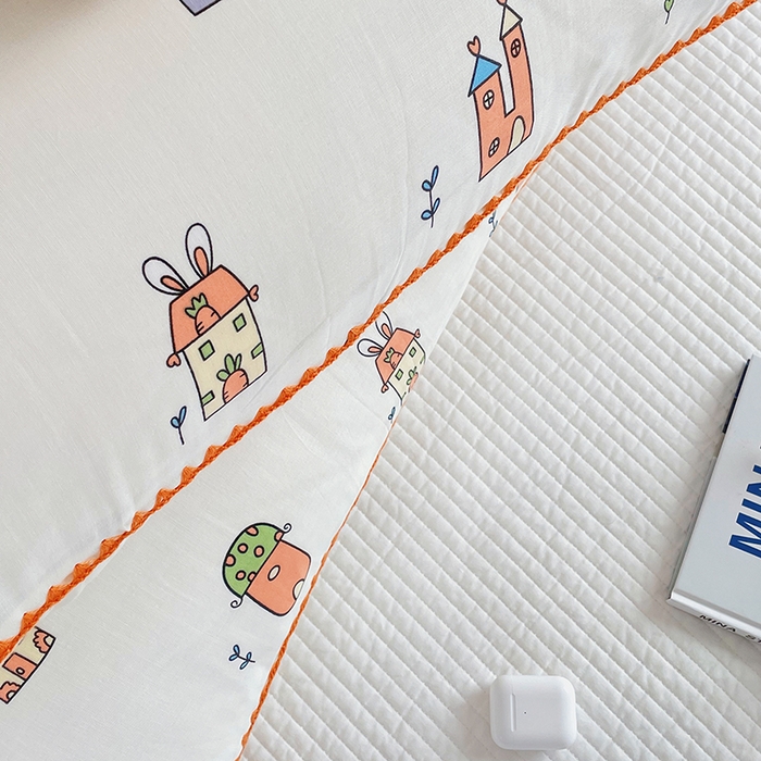 91家纺网 家纺一手货源 找家纺 洋铭区 2023新款双层纱枕套 童话世界1