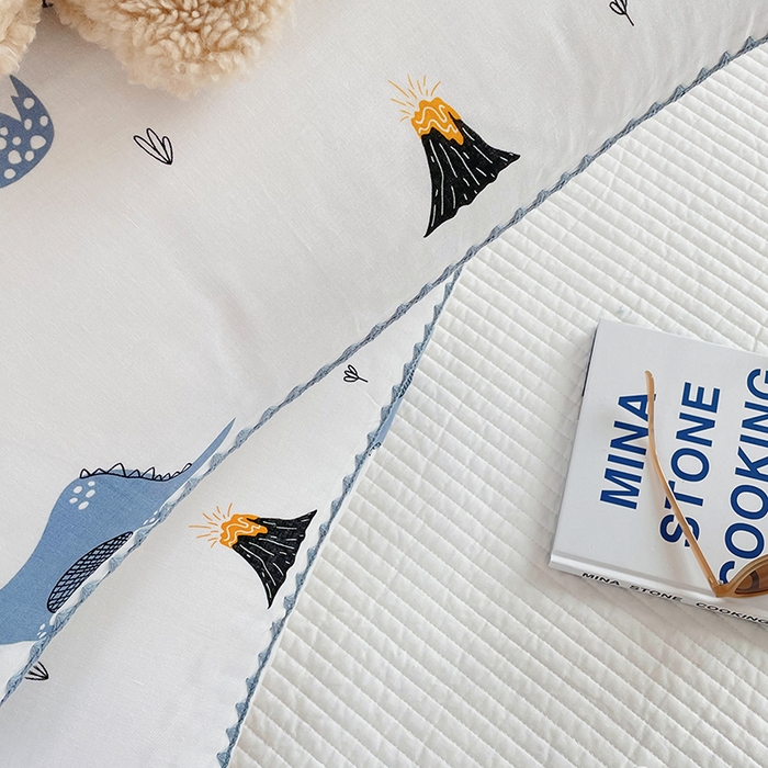 91家纺网 家纺一手货源 找家纺 洋铭区 2023新款双层纱枕套 萌翻小宇宙1