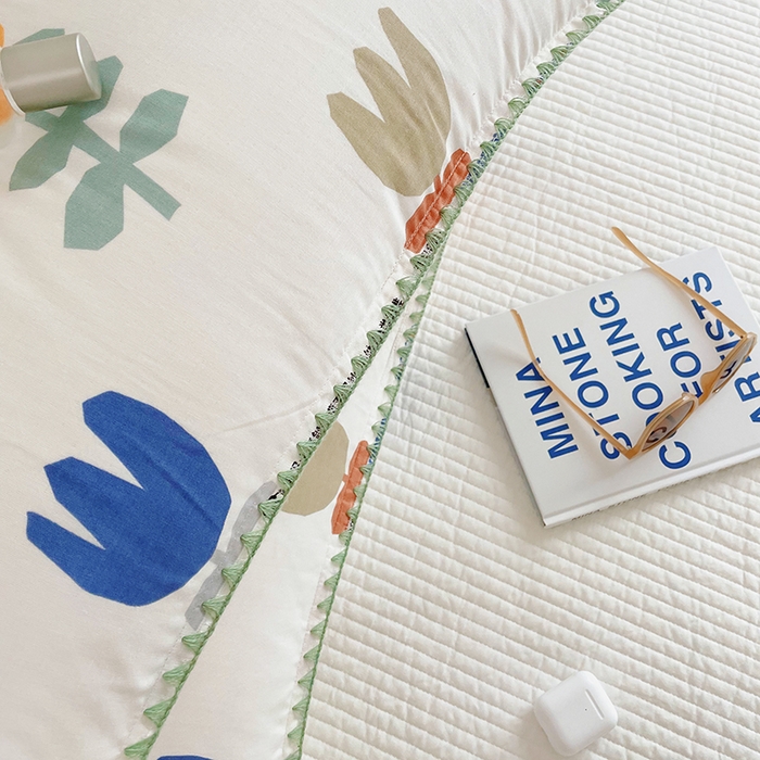 91家纺网 家纺一手货源 找家纺 洋铭区 2023新款双层纱枕套 郁香绵绵1