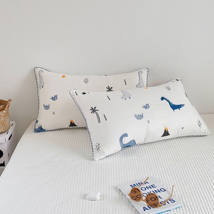 91家纺网 家纺一手货源 找家纺 洋铭区 2023新款双层纱枕套 萌翻小宇宙1