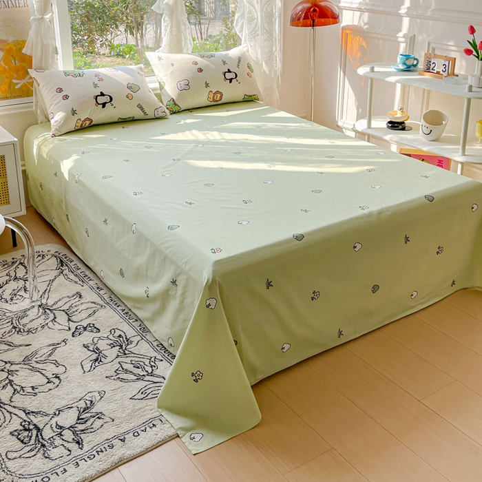 91家纺网 家纺一手货源 找家纺 金丝鸟 2023新款全棉大豆夏被四件套 宠物园