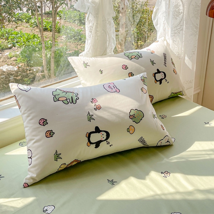 91家纺网 家纺一手货源 找家纺 金丝鸟 2023新款全棉大豆夏被四件套 宠物园