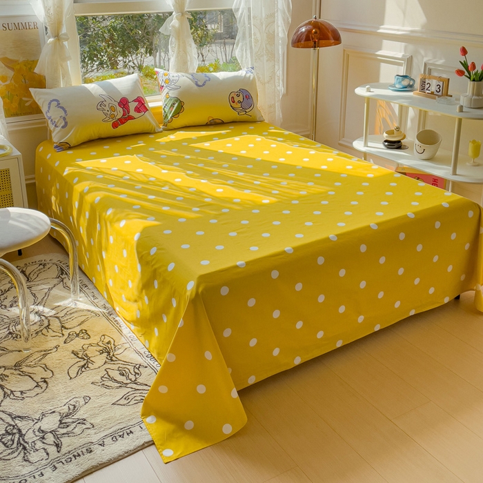 91家纺网 家纺一手货源 找家纺 金丝鸟 2023新款全棉大豆夏被四件套 打怪兽