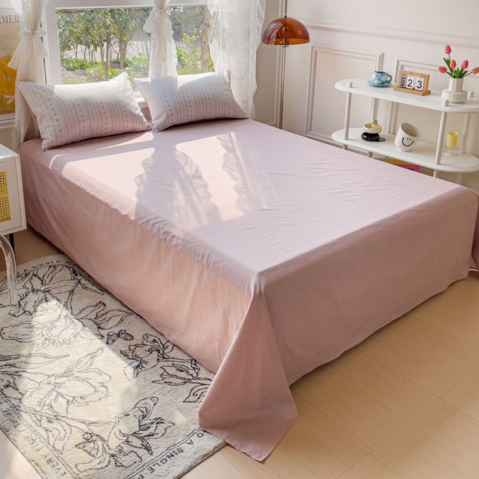 91家纺网 家纺一手货源 找家纺 金丝鸟 2023新款全棉大豆夏被四件套 烟雨枫间