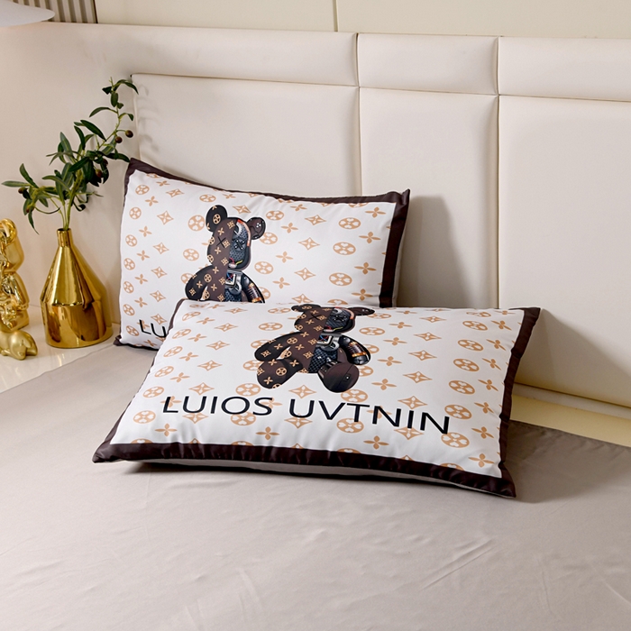 91家纺网 家纺一手货源 找家纺 爵仕 2023新款卡通暴力熊系列真丝四件套 机械熊【有小号】