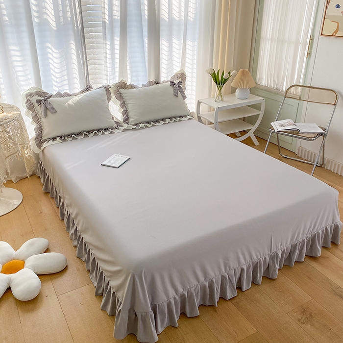 91家纺网 家纺一手货源 找家纺 唐人居 2025新款水洗棉麻梦幻系列 梦幻白灰