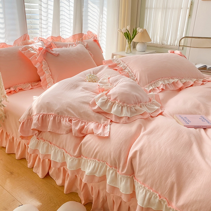 91家纺网 家纺一手货源 找家纺 唐人居 2025新款水洗棉麻梦幻系列 梦幻玉