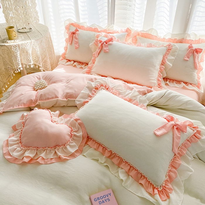 91家纺网 家纺一手货源 找家纺 唐人居 2025新款水洗棉麻梦幻系列 梦幻白玉