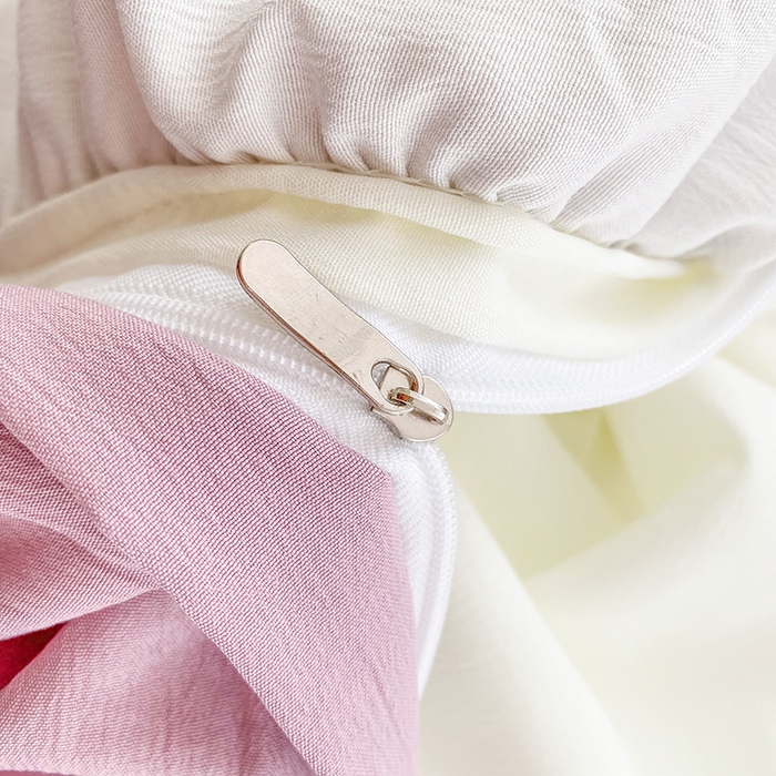 91家纺网 家纺一手货源 找家纺 唐人居 2025新款水洗棉麻梦幻系列 梦幻白紫