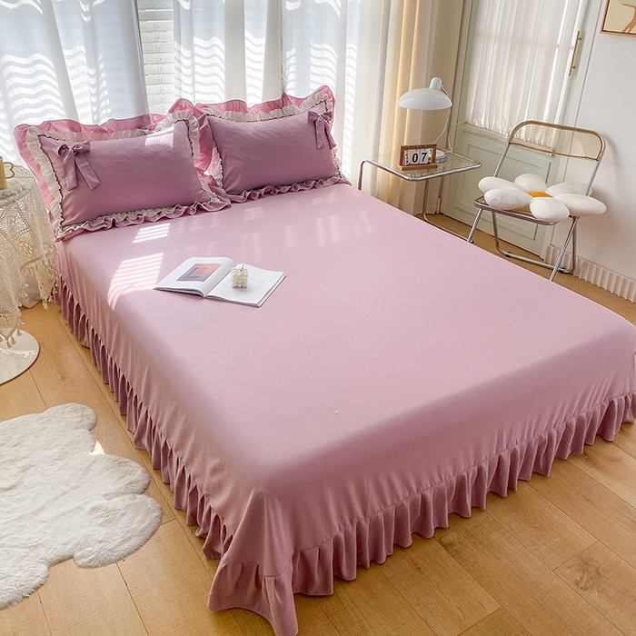 91家纺网 家纺一手货源 找家纺 唐人居 2025新款水洗棉麻梦幻系列 梦幻紫