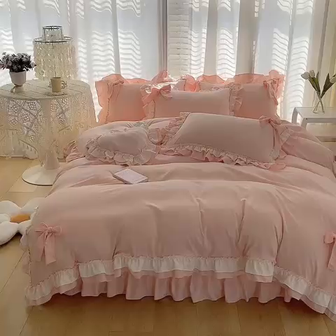 91家纺网 家纺一手货源 找家纺 唐人居 2025新款水洗棉麻梦幻系列 梦幻玉