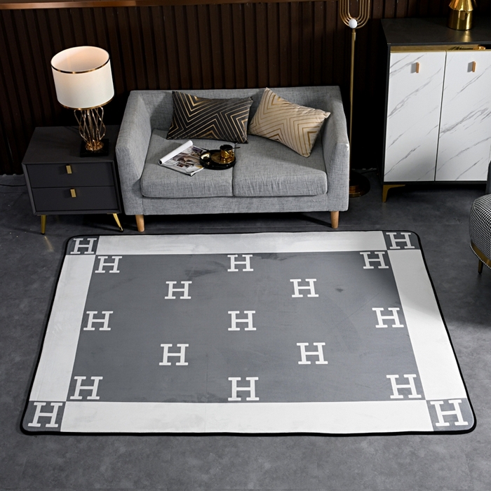 91家纺网 家纺一手货源 找家纺 爵仕 2023轻奢大地垫客厅大地毯复古 H 灰