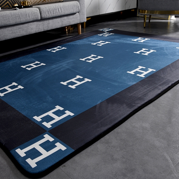 91家纺网 家纺一手货源 找家纺 爵仕 2023轻奢大地垫客厅大地毯复古 H 蓝