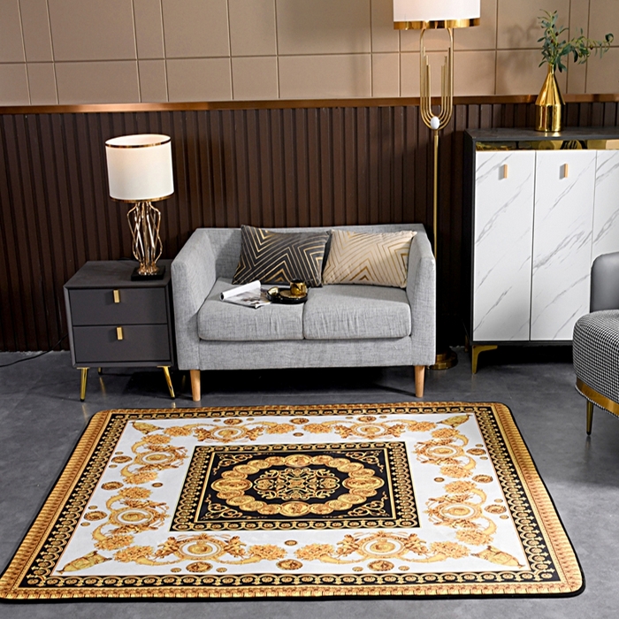 91家纺网 家纺一手货源 找家纺 爵仕 2023轻奢大地垫客厅大地毯复古 布洛克