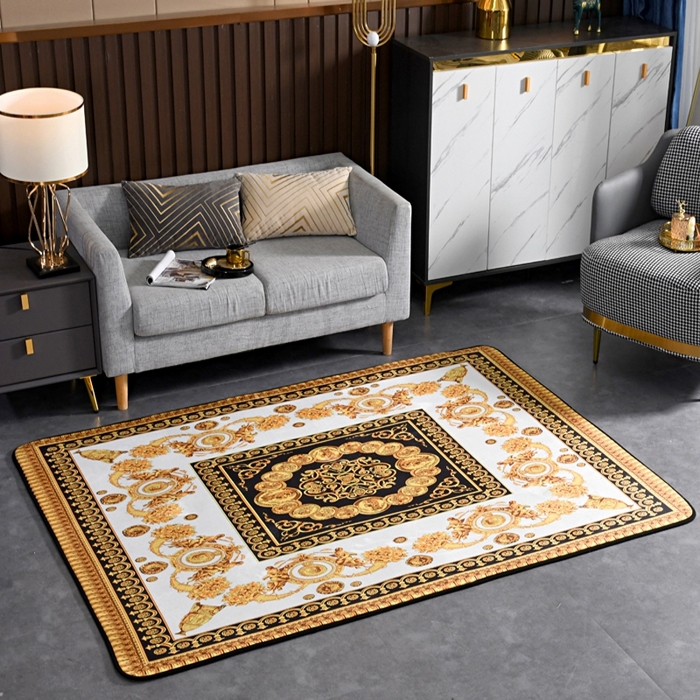 91家纺网 家纺一手货源 找家纺 爵仕 2023轻奢大地垫客厅大地毯复古 布洛克