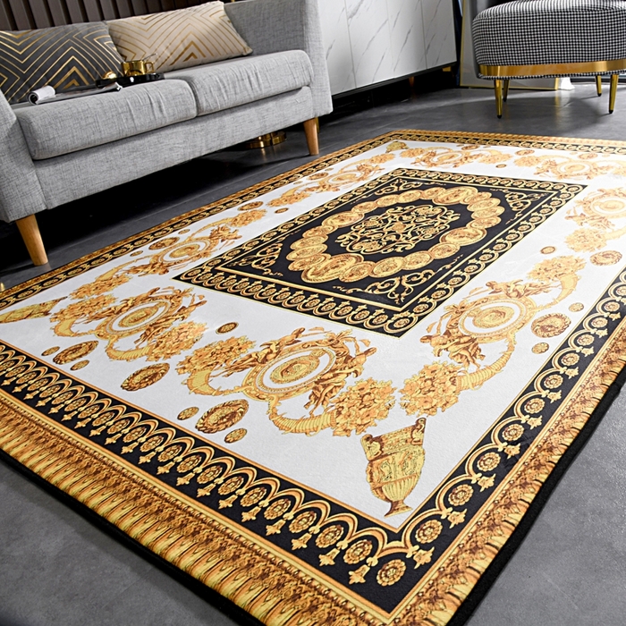 91家纺网 家纺一手货源 找家纺 爵仕 2023轻奢大地垫客厅大地毯复古 布洛克