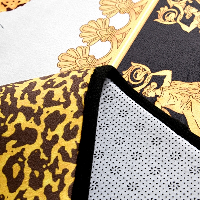 91家纺网 家纺一手货源 找家纺 爵仕 2023轻奢大地垫客厅大地毯复古 复古豹