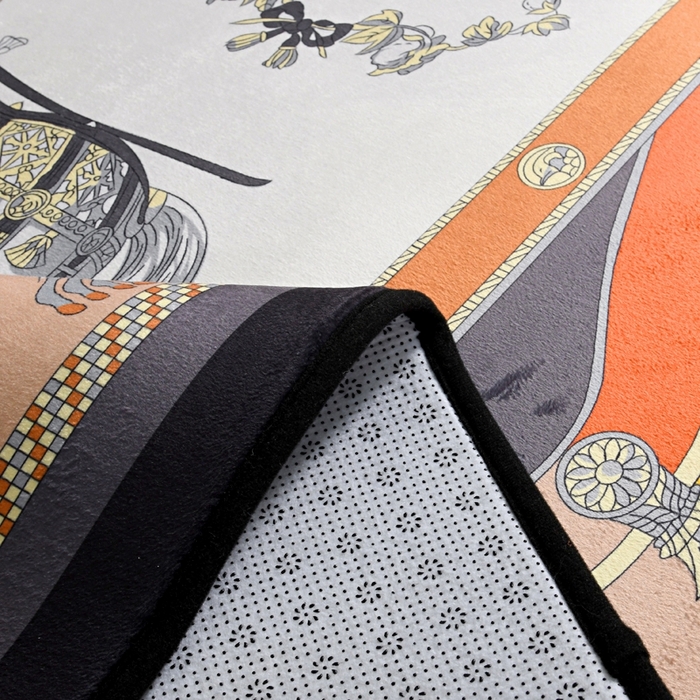 91家纺网 家纺一手货源 找家纺 爵仕 2023轻奢大地垫客厅大地毯复古 皇家车