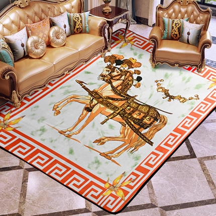 爵仕 2023轻奢大地垫客厅大地毯复古 皇马