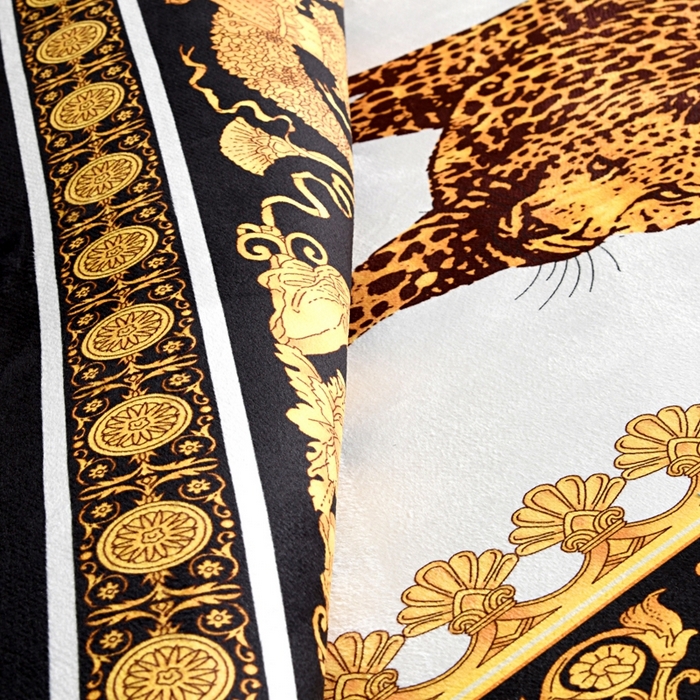 91家纺网 家纺一手货源 找家纺 爵仕 2023轻奢大地垫客厅大地毯复古 复古豹