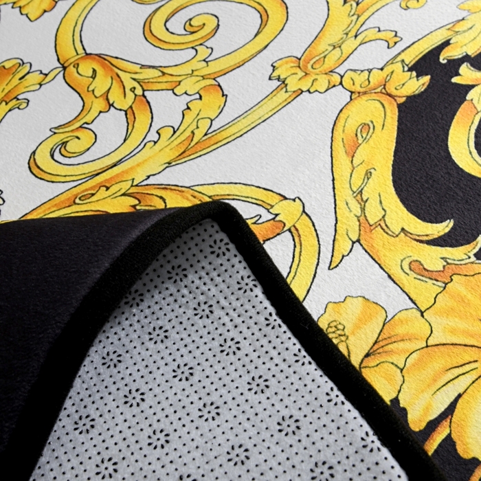 91家纺网 家纺一手货源 找家纺 爵仕 2023轻奢大地垫客厅大地毯复古 金色盛典