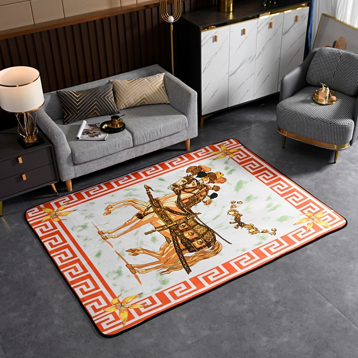 91家纺网 家纺一手货源 找家纺 爵仕 2023轻奢大地垫客厅大地毯复古 皇马