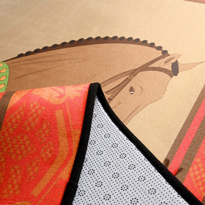 91家纺网 家纺一手货源 找家纺 爵仕 2023轻奢大地垫客厅大地毯复古 郎世宁