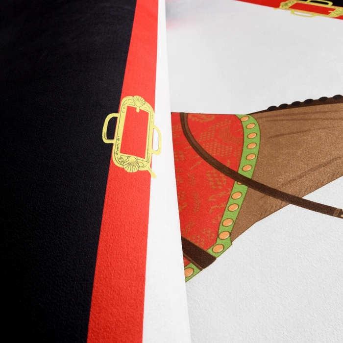 91家纺网 家纺一手货源 找家纺 爵仕 2023轻奢大地垫客厅大地毯复古 郎世宁 黑